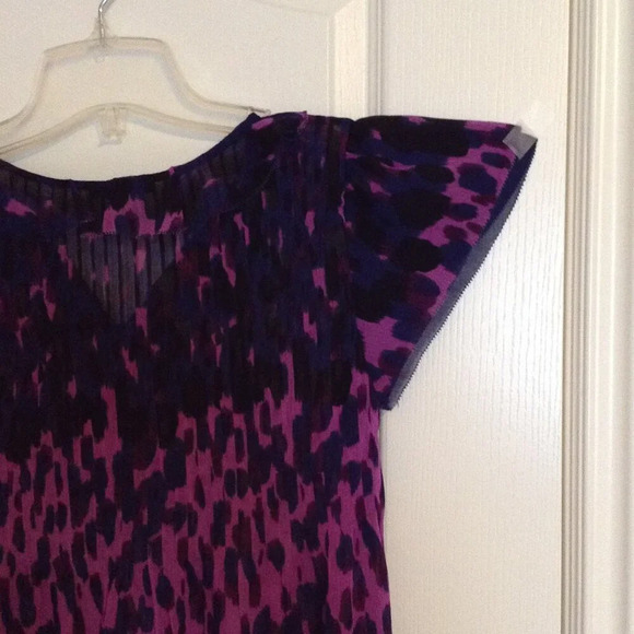 Jacob Women's Sheer Top Blouse Button Down Size TP / XS Short Sleeves Fairy - Picture 5 of 8